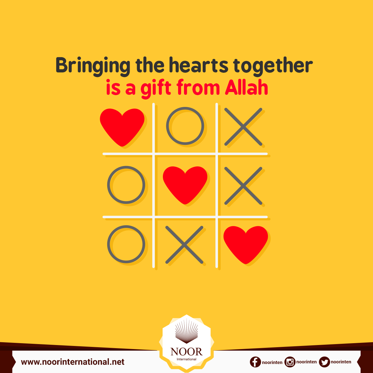 Bringing the hearts together is a gift from Allah
