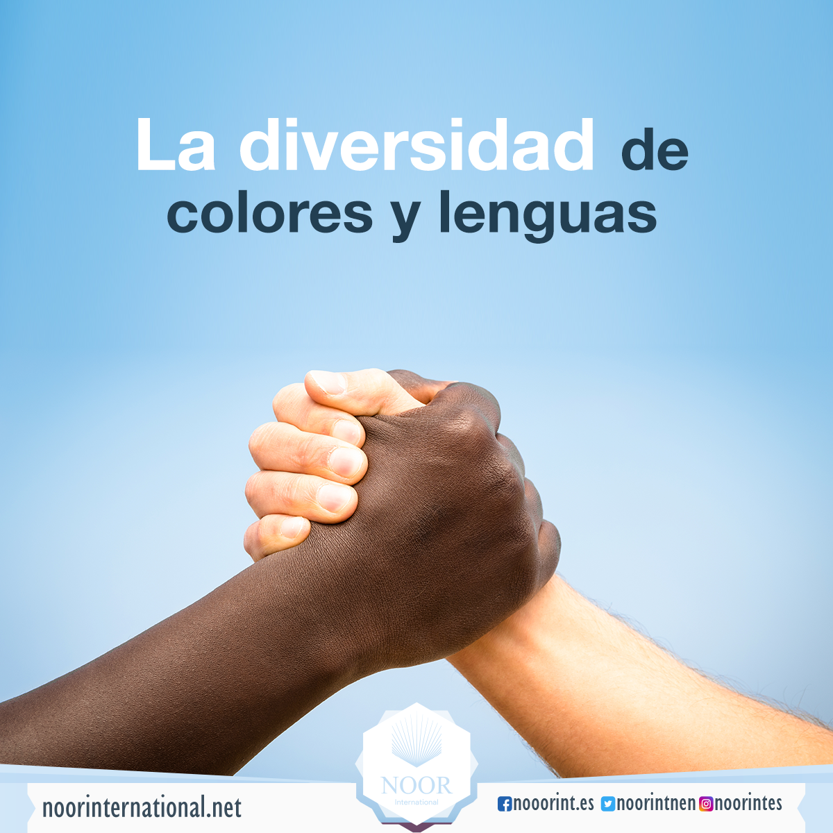 La diversidad de colores y lenguas
