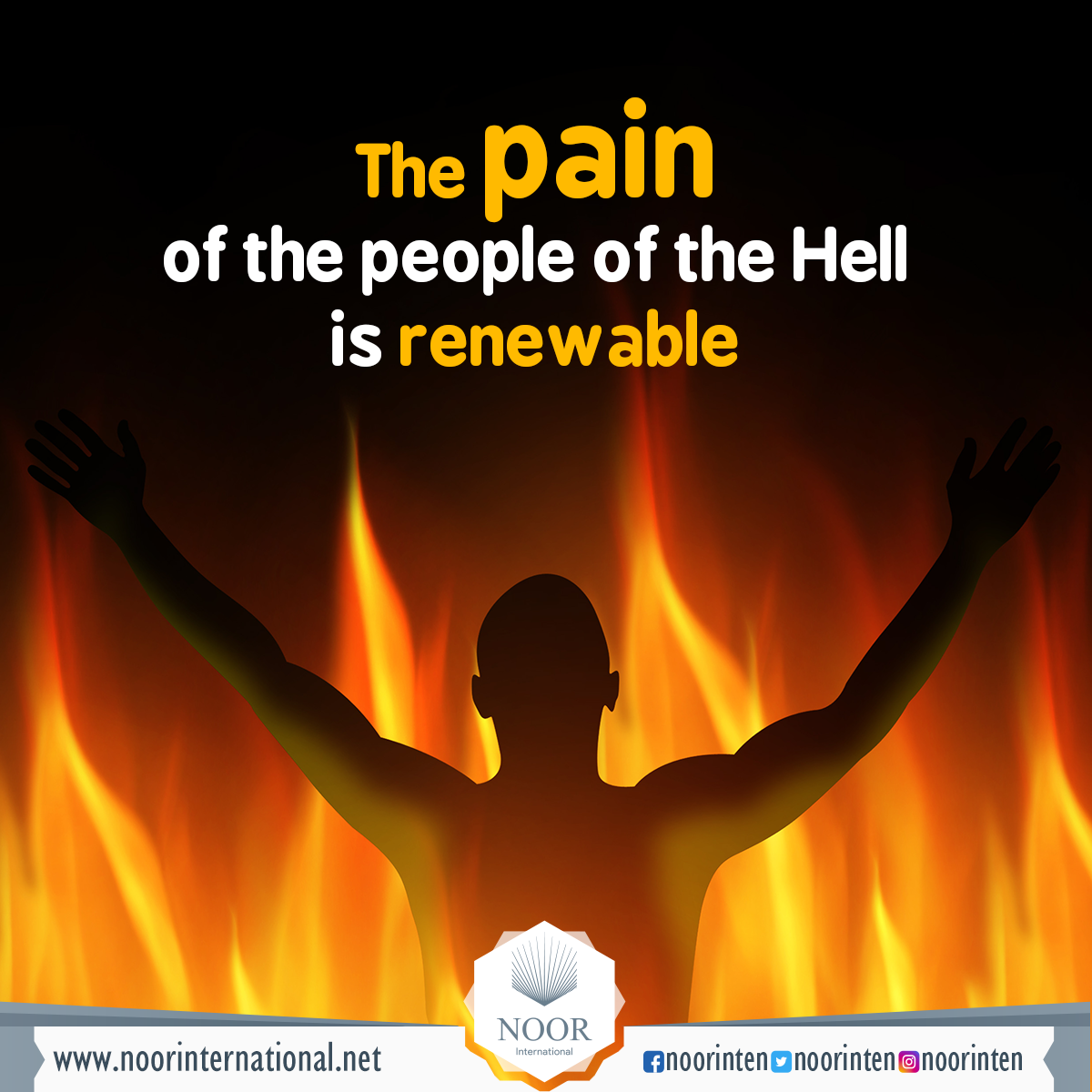 The pain  of the people of the Hell is renewable