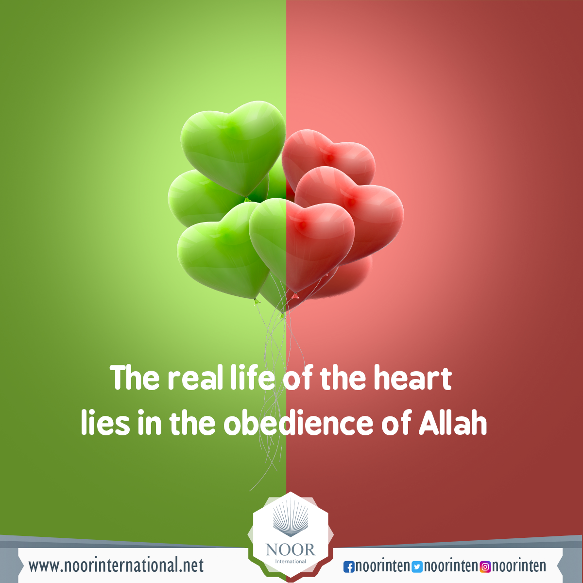The real life of the heart lies in the obedience of Allah