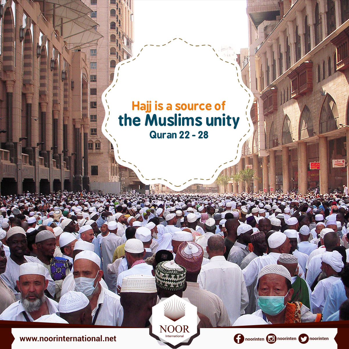 Hajj is a source of the muslims unity.