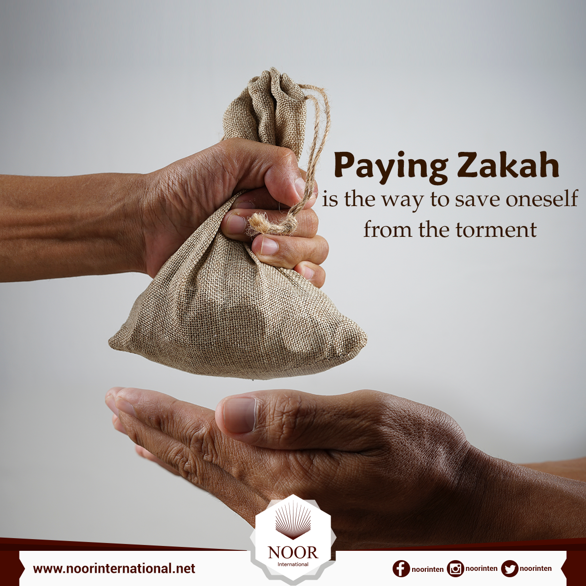Paying Zakah is the way to save oneself from the torment
