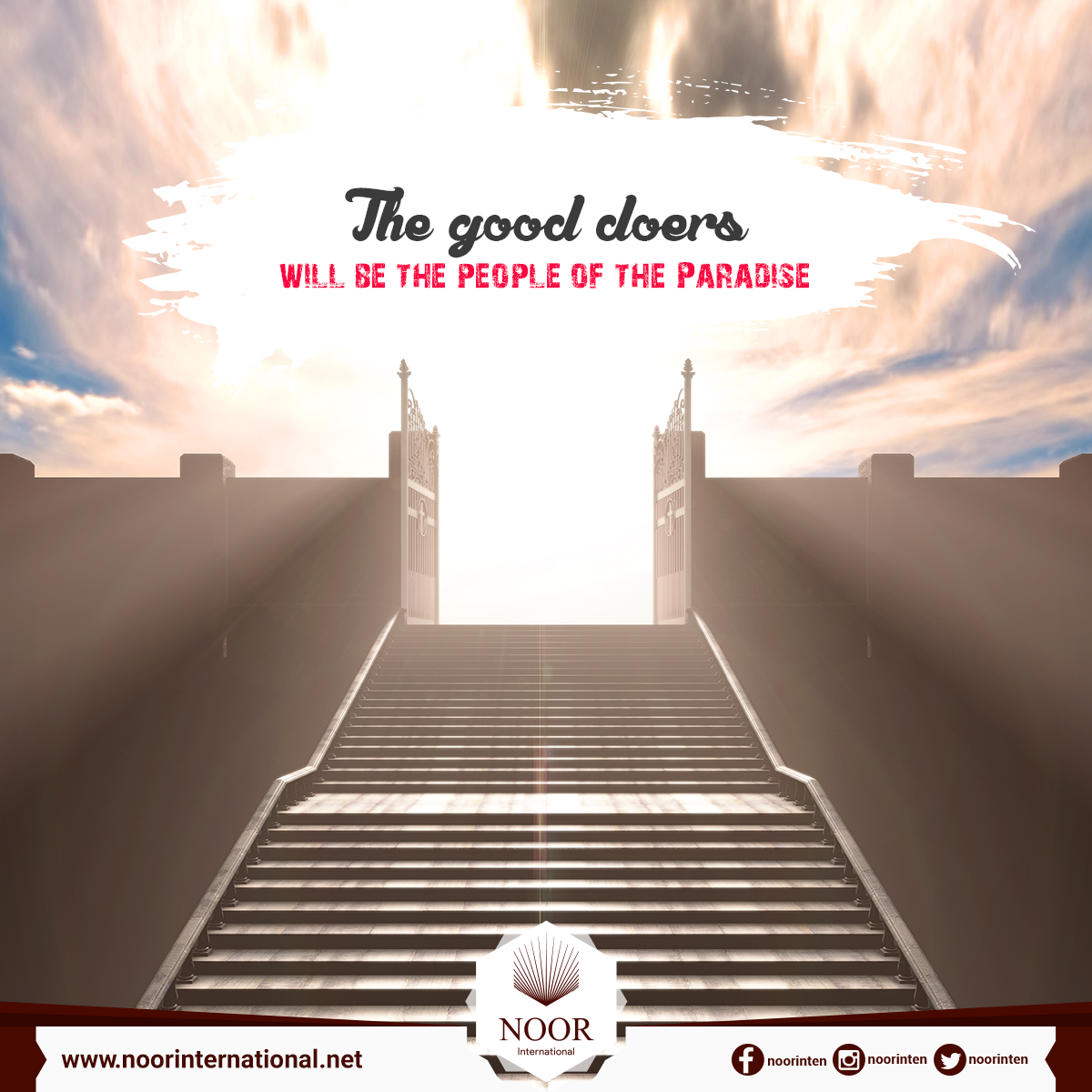 The good doers will be the people of the Paradise