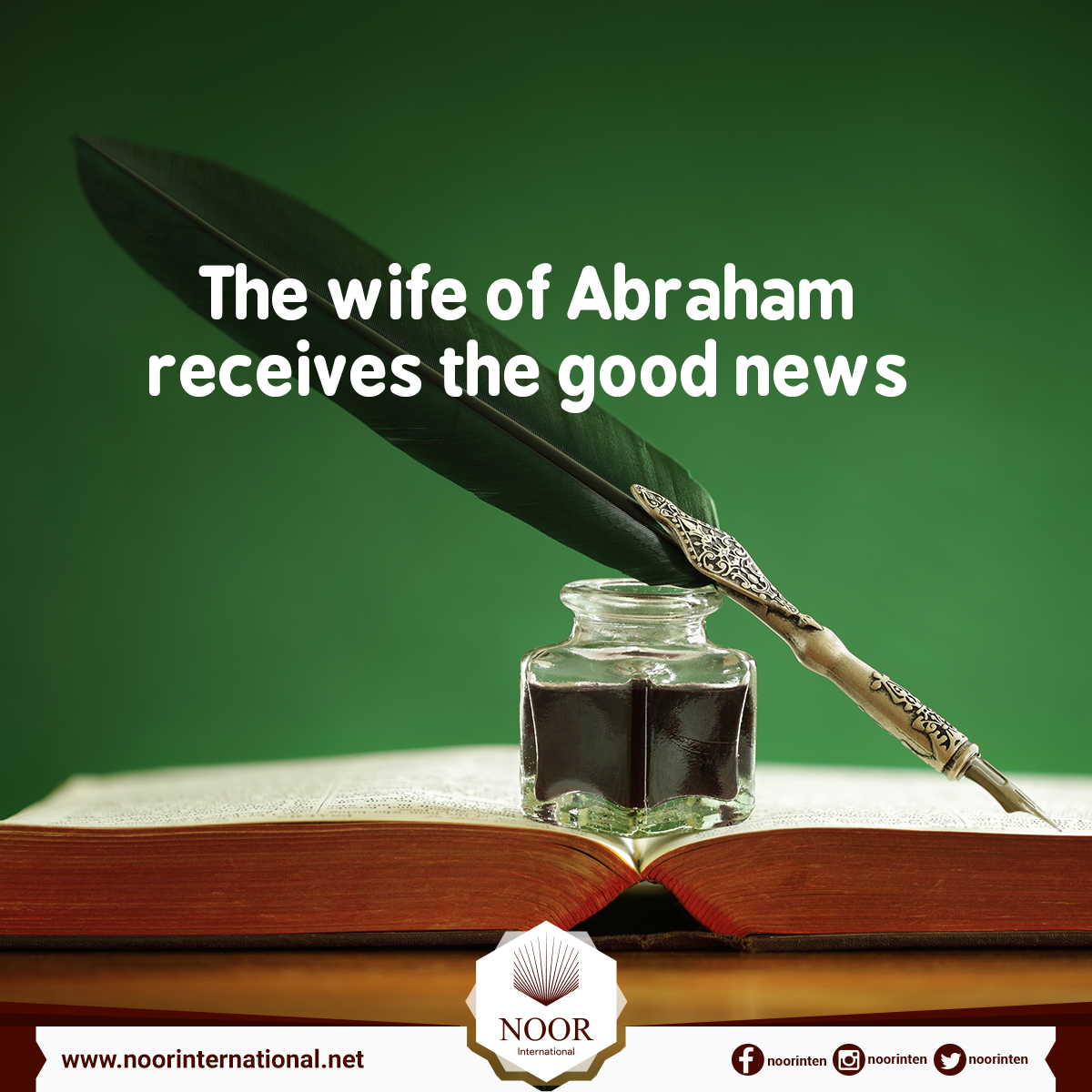 The wife of Abraham receives the good news