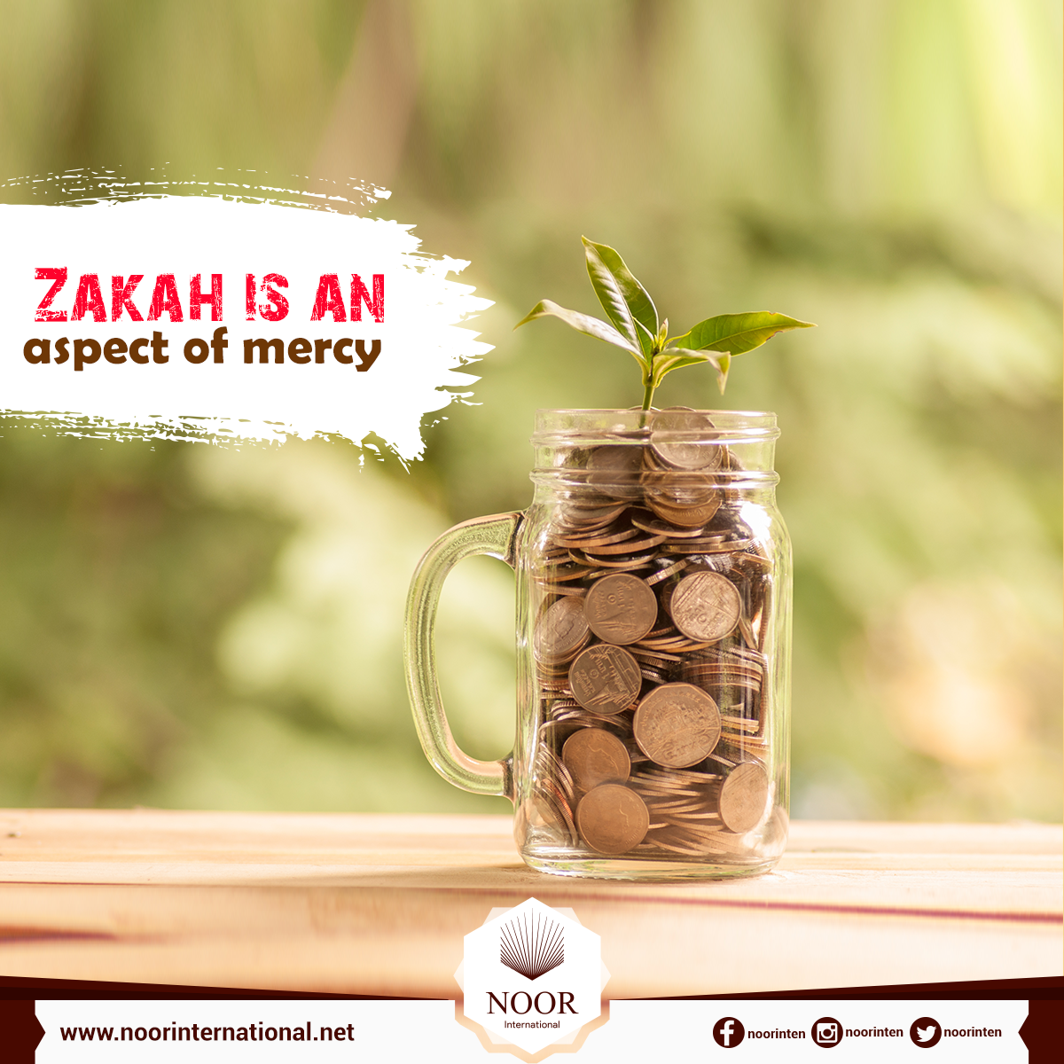Zakah is an aspect of mercy