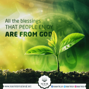 All The Blessings That People Enjoy Are From God ( Allah ) - Card ...