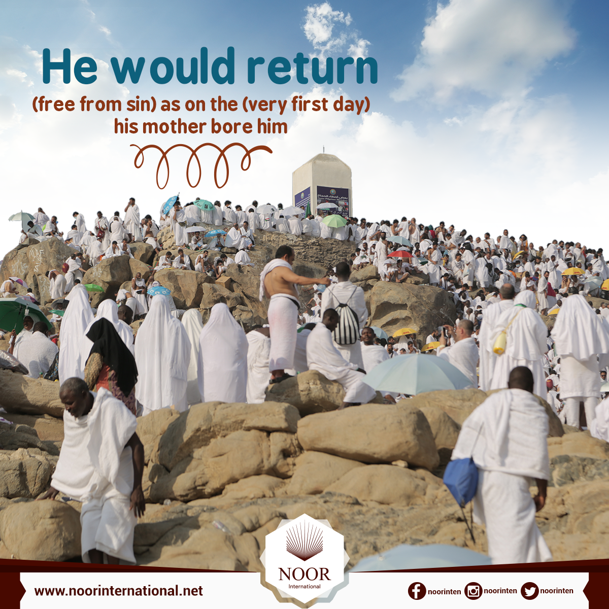 He would return (free from sin) as on the (very first day) his mother bore him.
