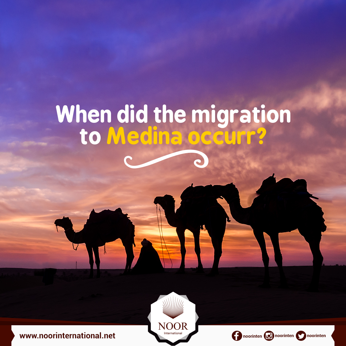 Prophet's migration (Hijrah)
