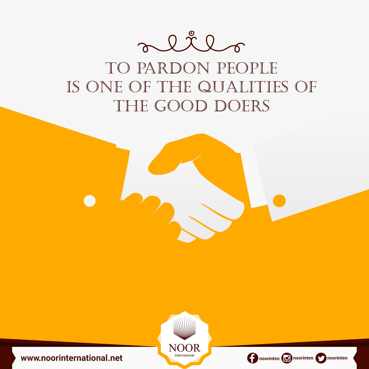 To pardon people is one of the qualities of the good doers
