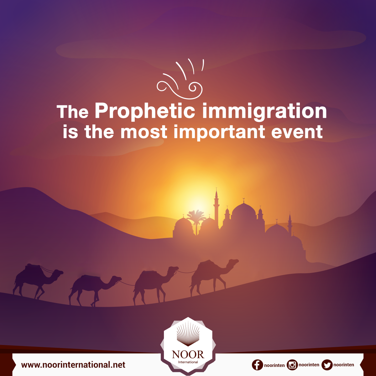 The Prophetic immigration is the most important event