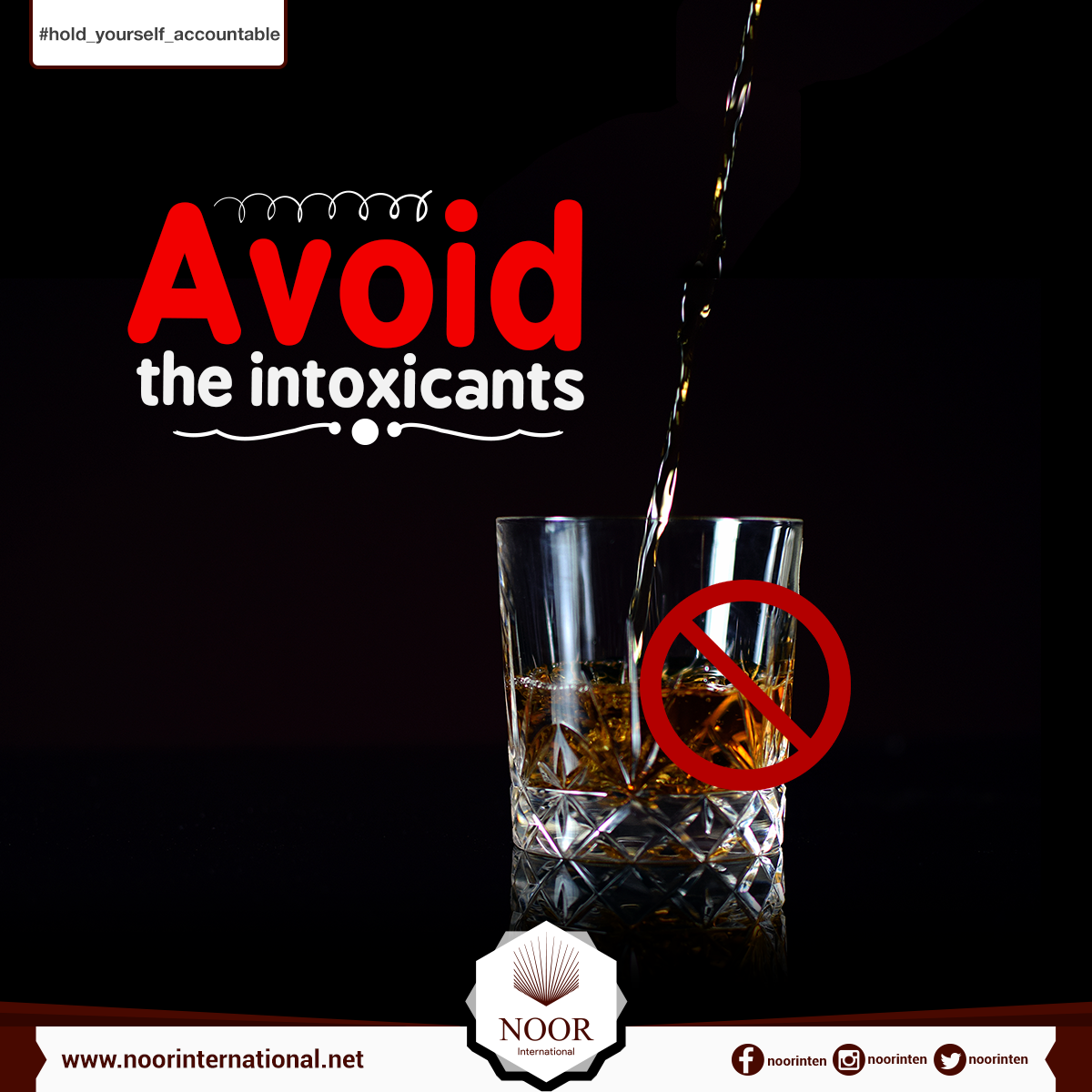 Avoid the intoxicants