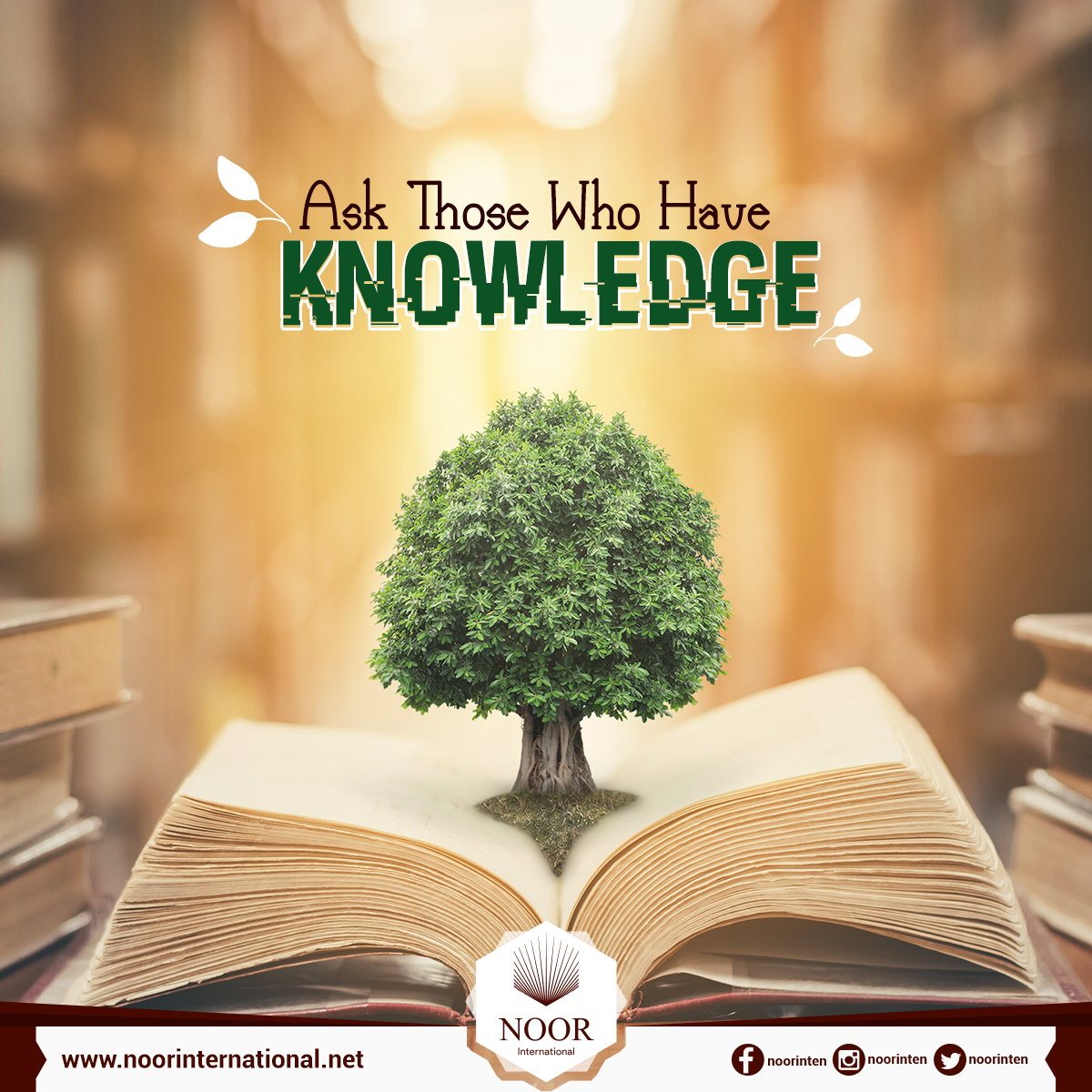 Ask Those Who Have Knowledge