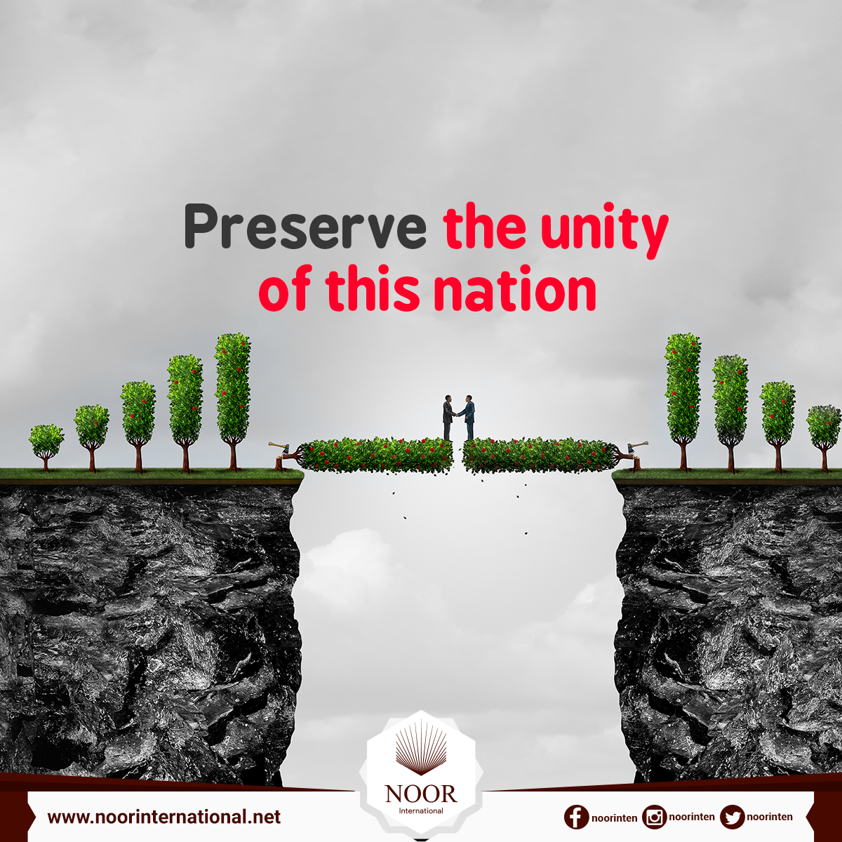 Preserve the unity of this nation