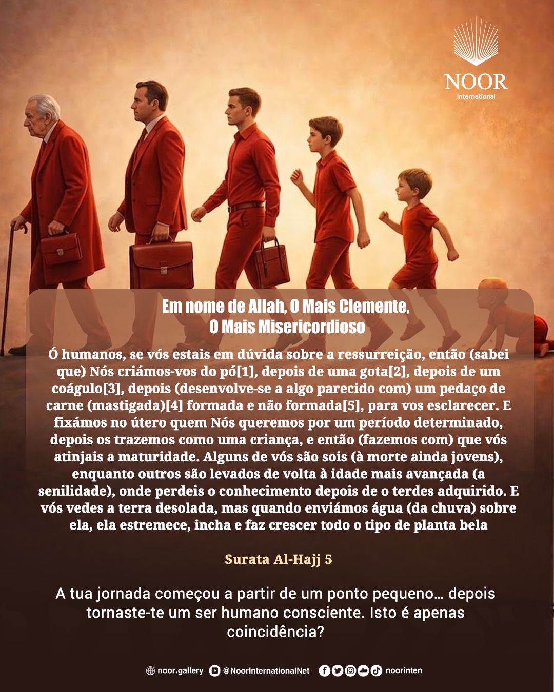 A tua jornada começou a partir de um ponto pequeno…