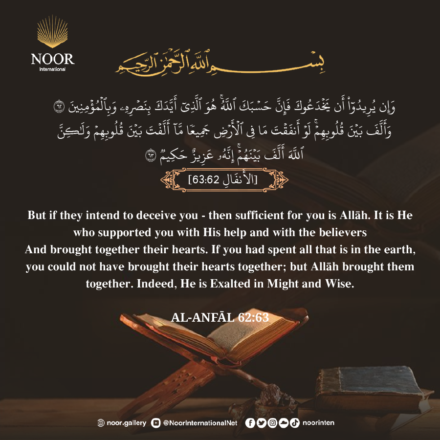 And if they intend to deceive you, then sufficient for you is Allah