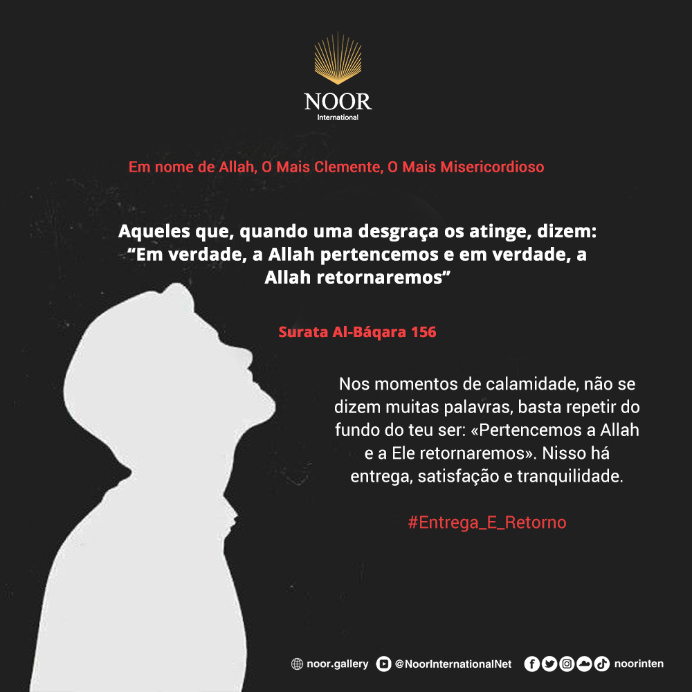 ​Nos momentos de calamidade, não se dizem muitas palavras, "