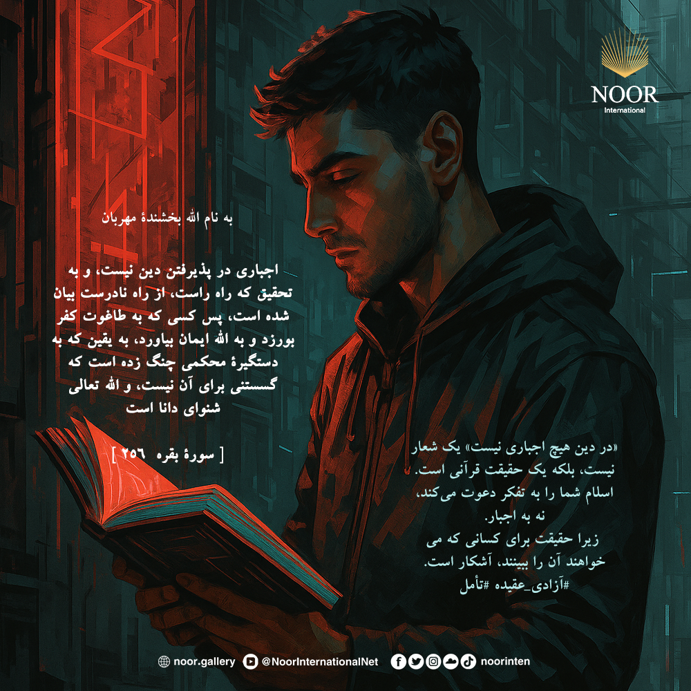 «در دین هیچ اجباری نیست» یک شعار نیست، بلکه یک حقیقت قرآنی است.