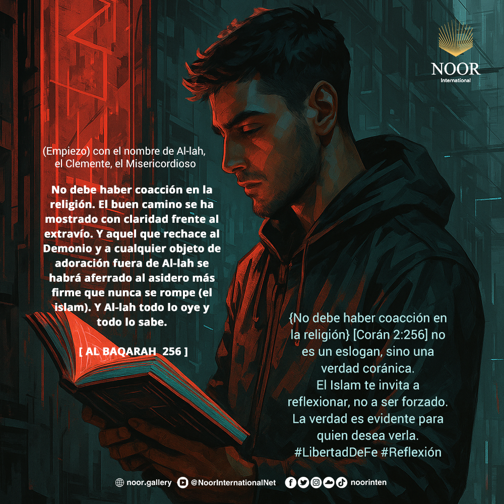 {No debe haber coacción en la religión}."