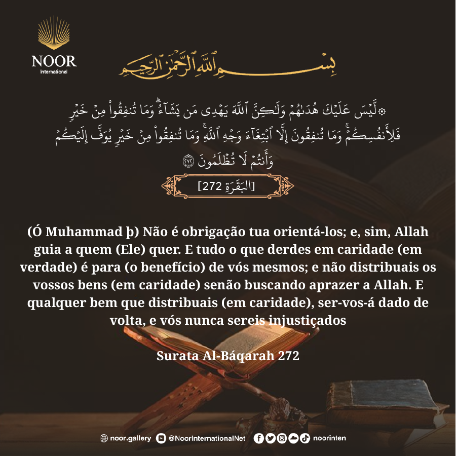 (Ó Muhammad þ) Não é obrigação tua orientá-los; e, sim