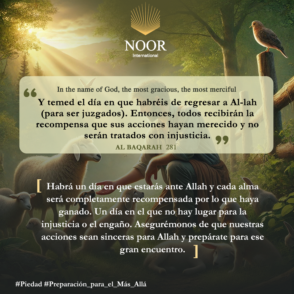 ​Habrá un día en que estarás ante Allah y cada alma será completamente..'