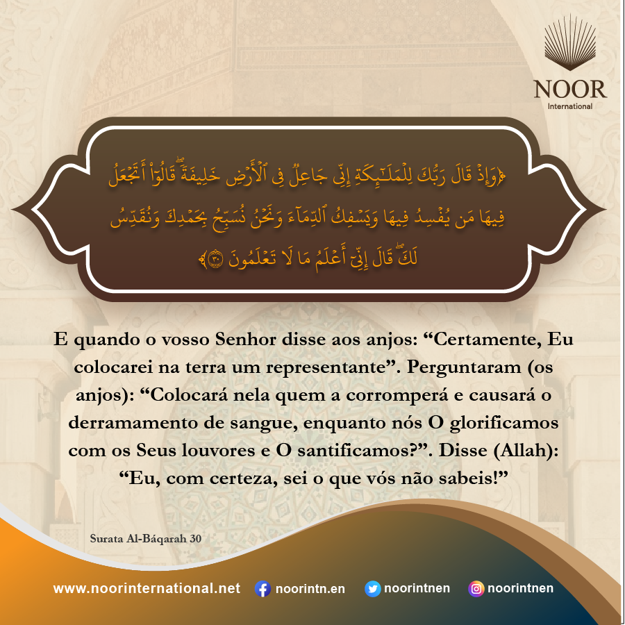 ​Depois, fizemos de vós sucessores na terra após eles .."