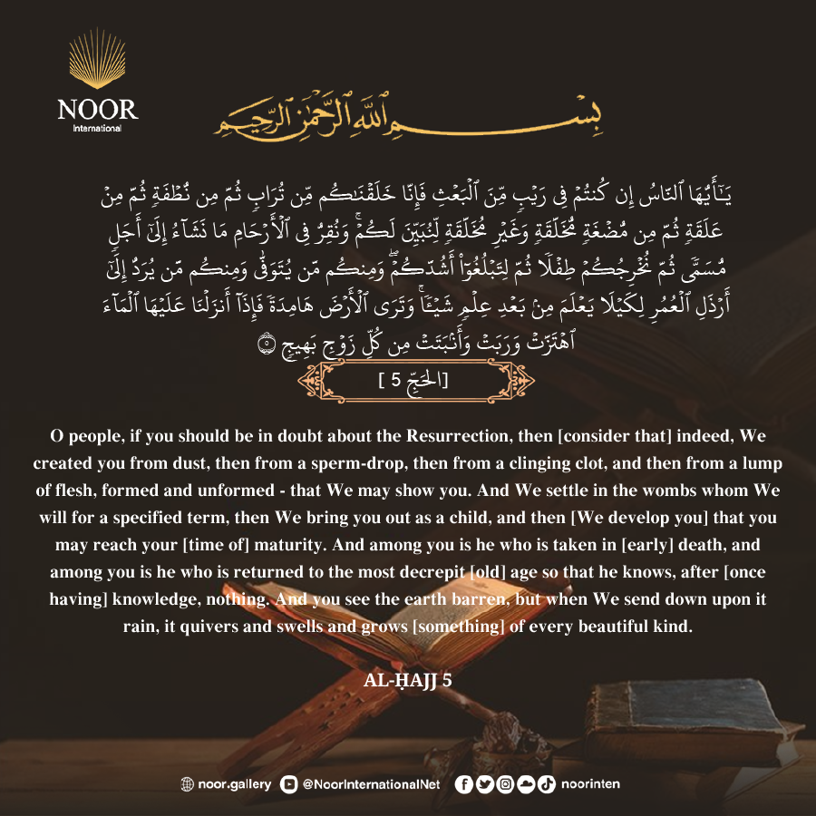 O mankind, if you are in doubt about the Resurrection...