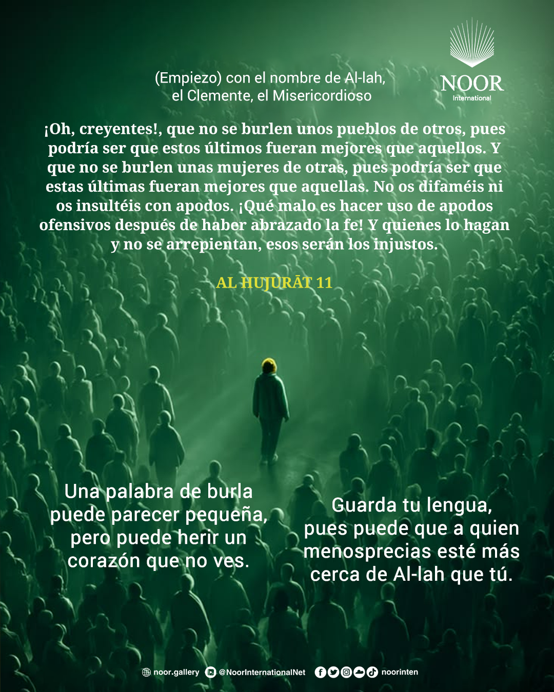 Una palabra de burla puede parecer pequeña,