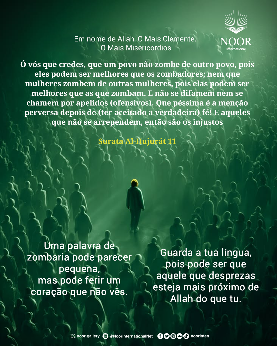 Uma palavra de zombaria pode parecer pequena,