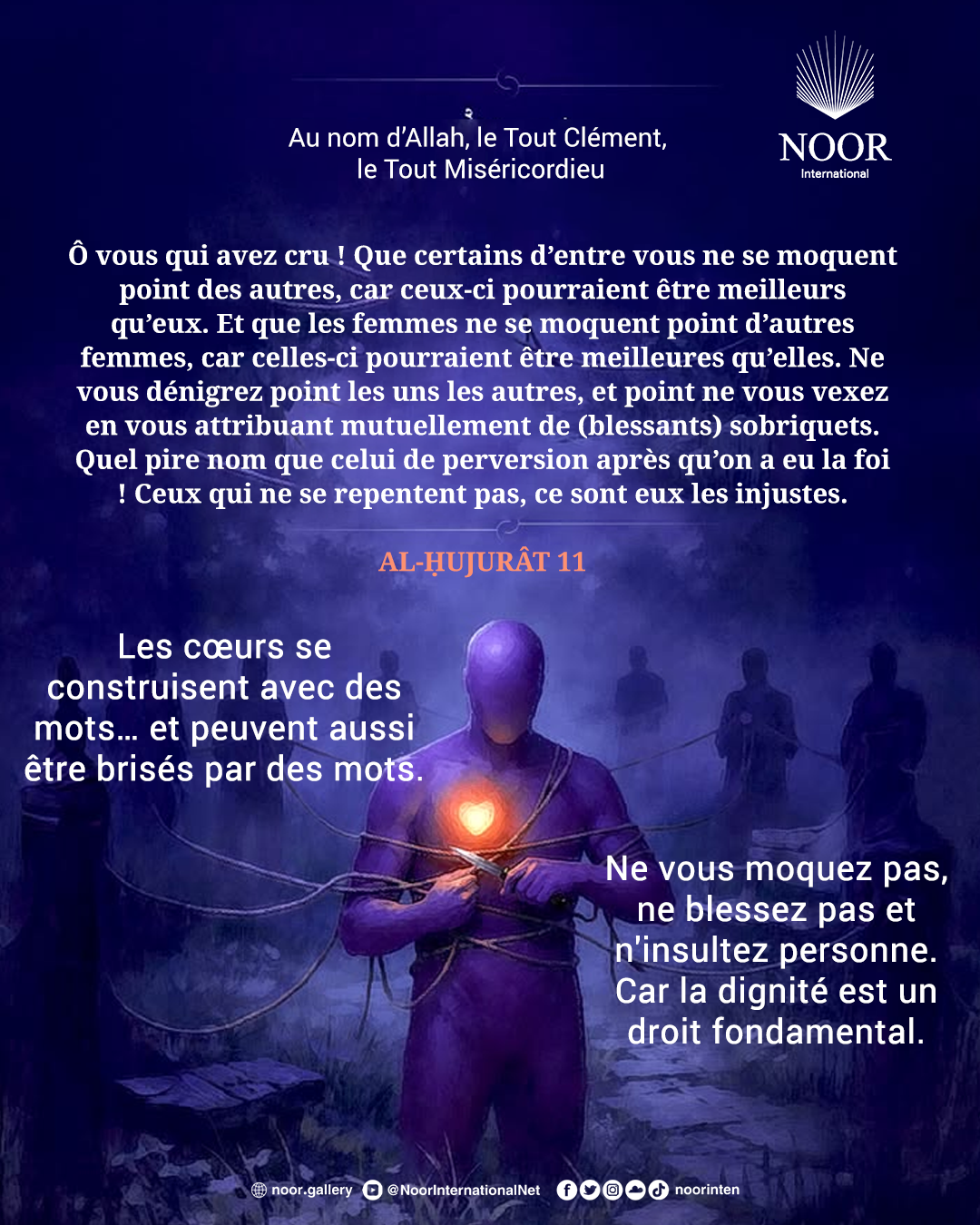 Les cœurs se construisent avec des mots…