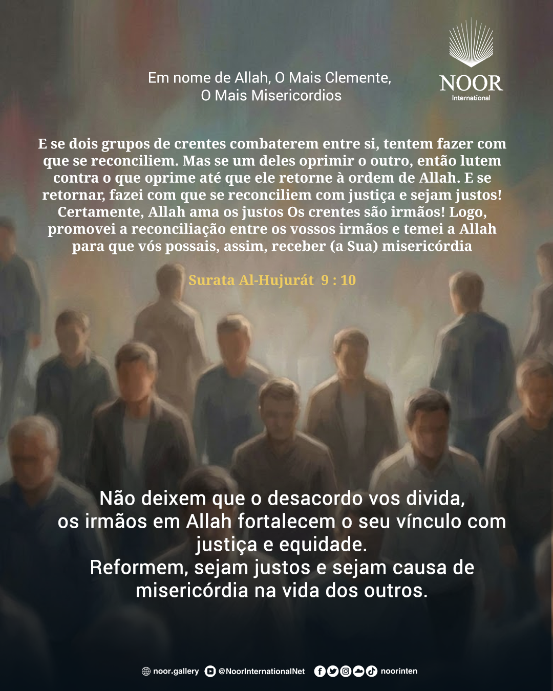 Não deixem que o desacordo vos divida,