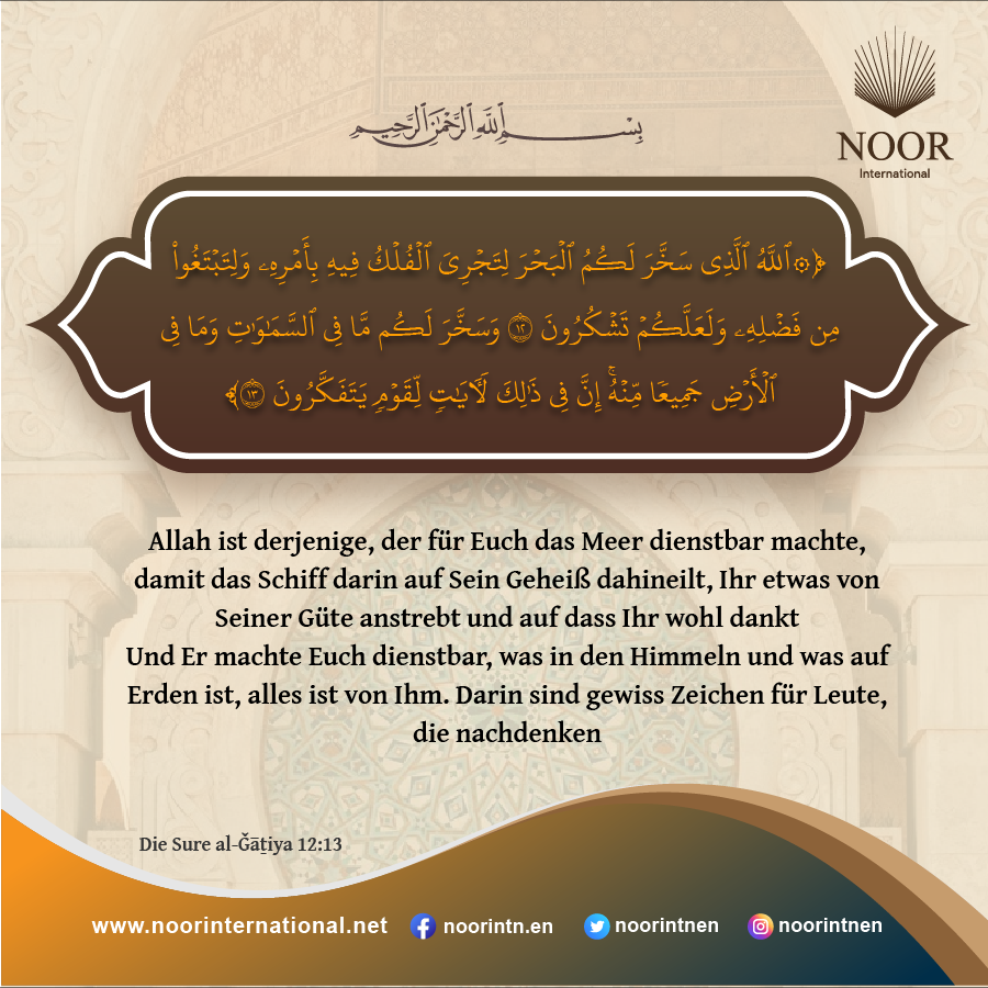 ​​Sodann bestimmten Wir Euch nach ihnen zu Nachfolgern