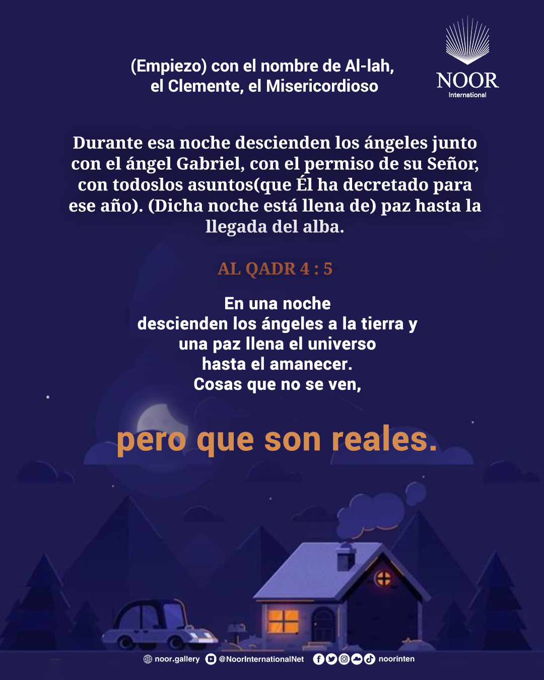 En una noche descienden los ángeles a la tierra