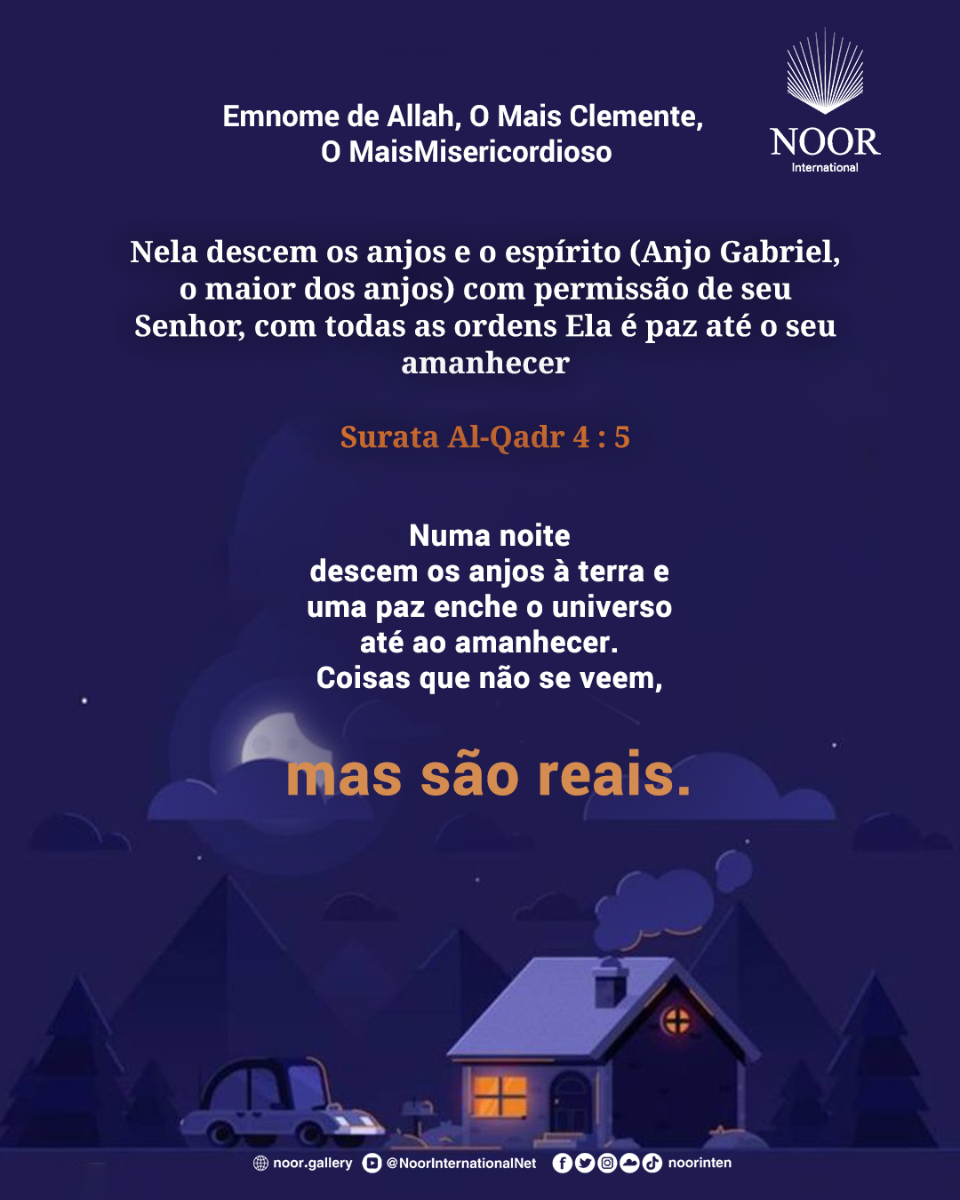 Numa noite descem os anjos à terra e uma paz enche o universo até ao amanhecer.
