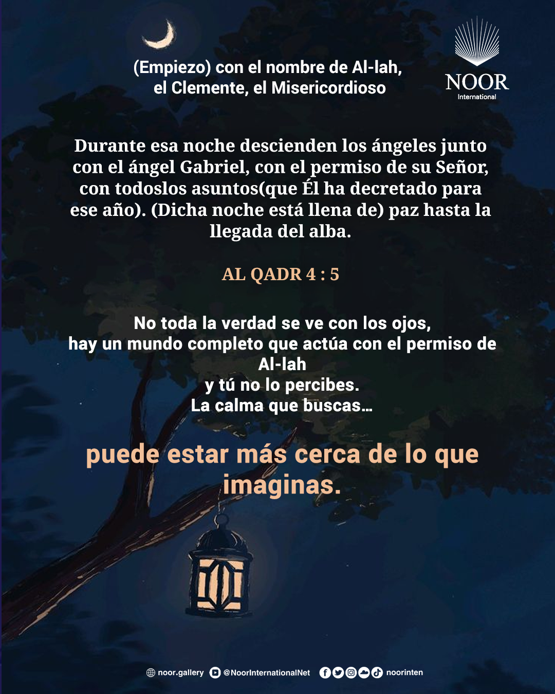 No toda la verdad se ve con los ojos,