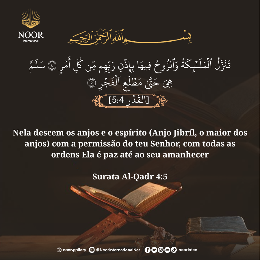 Nela descem os anjos e o Espírito (o anjo Gabriel) com a permissão