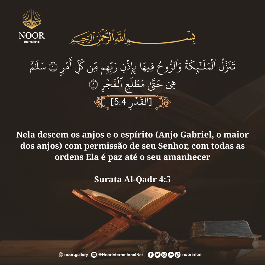 Nela descem os anjos e o espírito (Anjo Gabriel, o maior dos anjos)