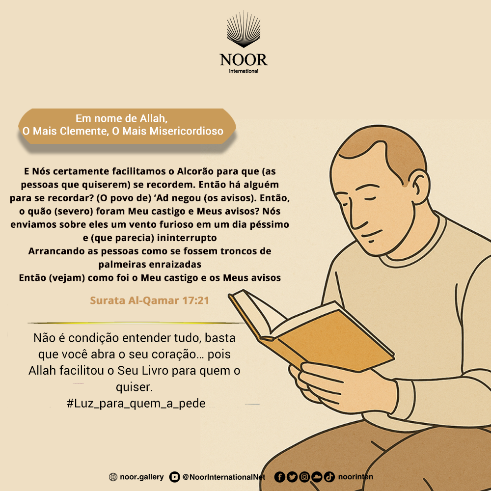 Não é condição entender tudo, ."