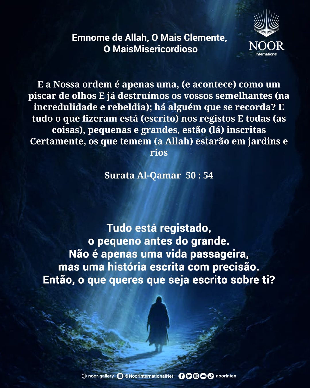 Não somos derrotados porque sejamos fracos, mas porque deixamos de suplicar.