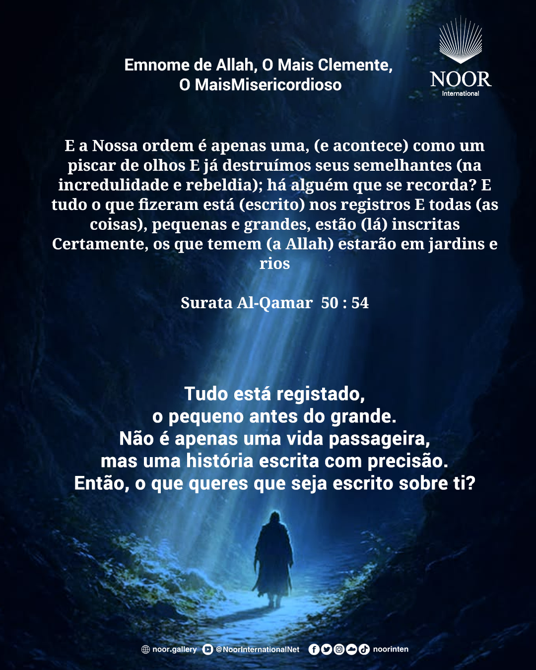 Tudo está registado, o pequeno antes do grande. Não é apenas