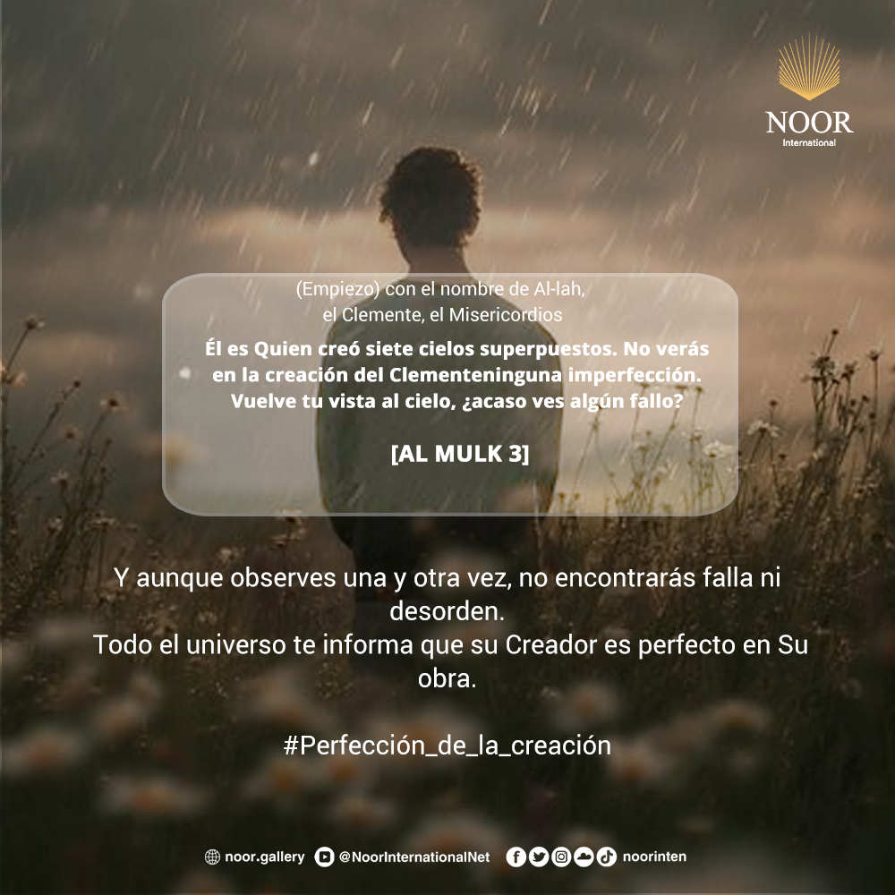 Y aunque observes una y otra vez, no encontrarás falla ni desorden. "