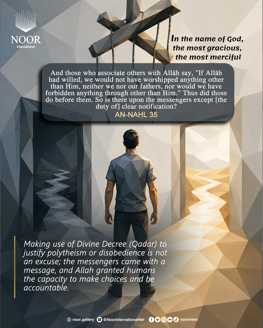 Making use of Divine Decree (Qadar) to justify polytheism