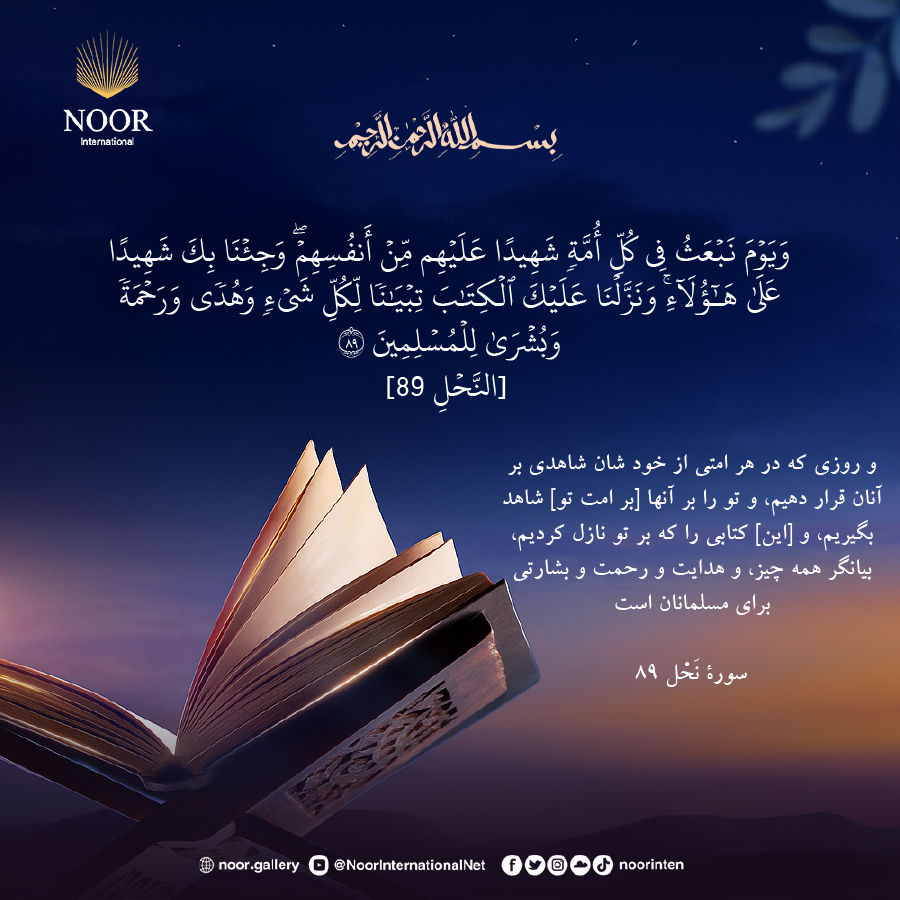 و روزي كه در هر امتي از خود شان شاهدي بر آنان قرار دهيم،