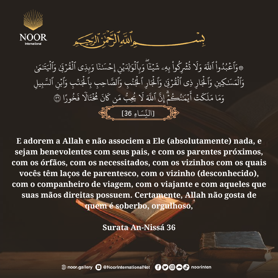 E os servos (verdadeiros crentes) do Misericordioso são aqueles que caminham