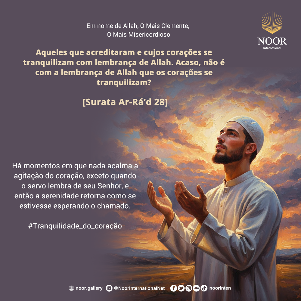 Há momentos em que nada acalma a agitação do coração,"