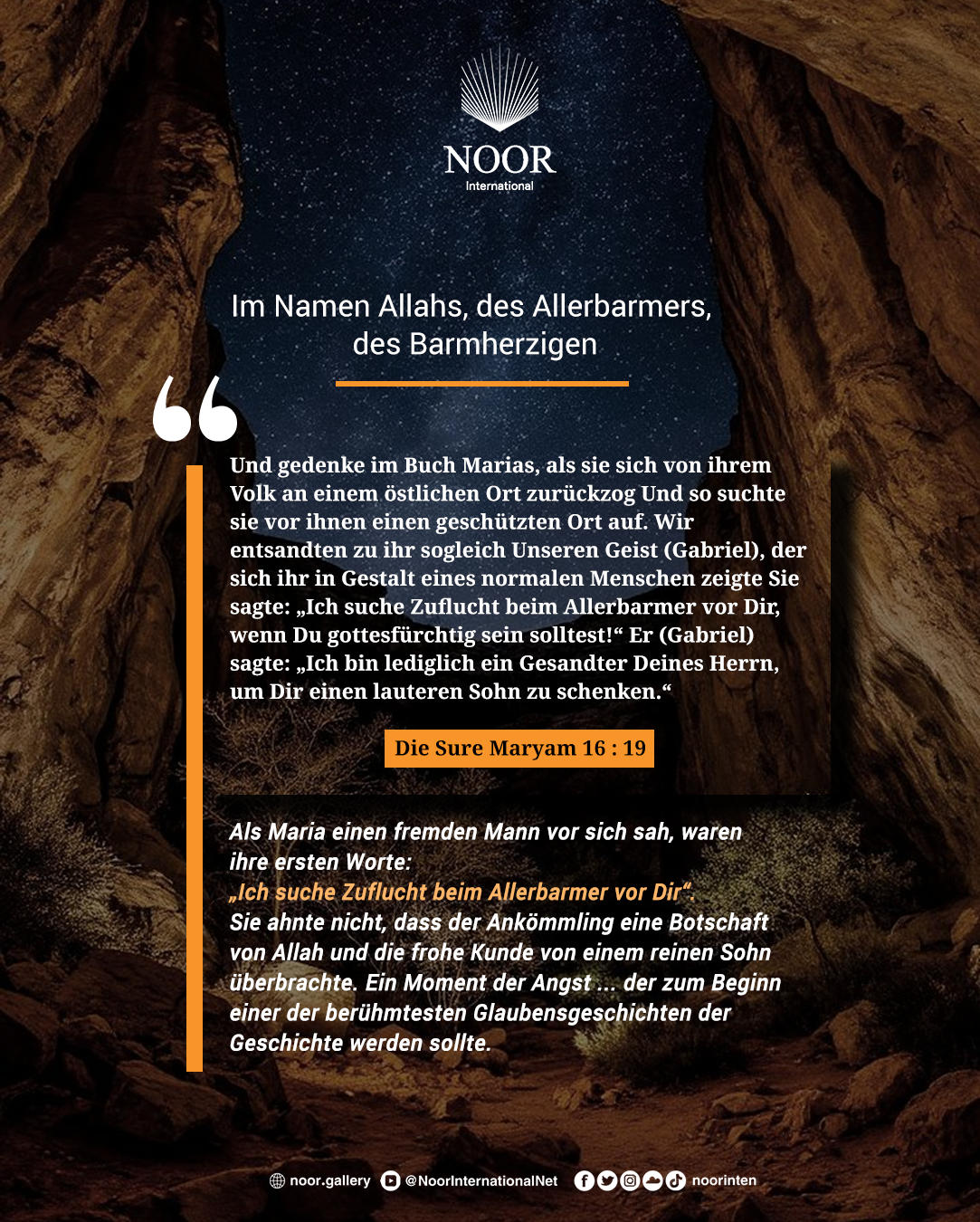 ​Als Maria einen fremden Mann vor sich sah, waren ihre ersten."