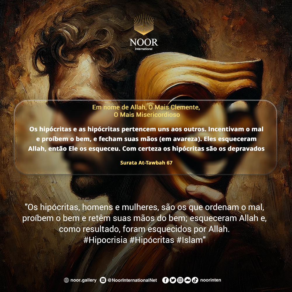 "Os hipócritas, homens e mulheres, sãoos