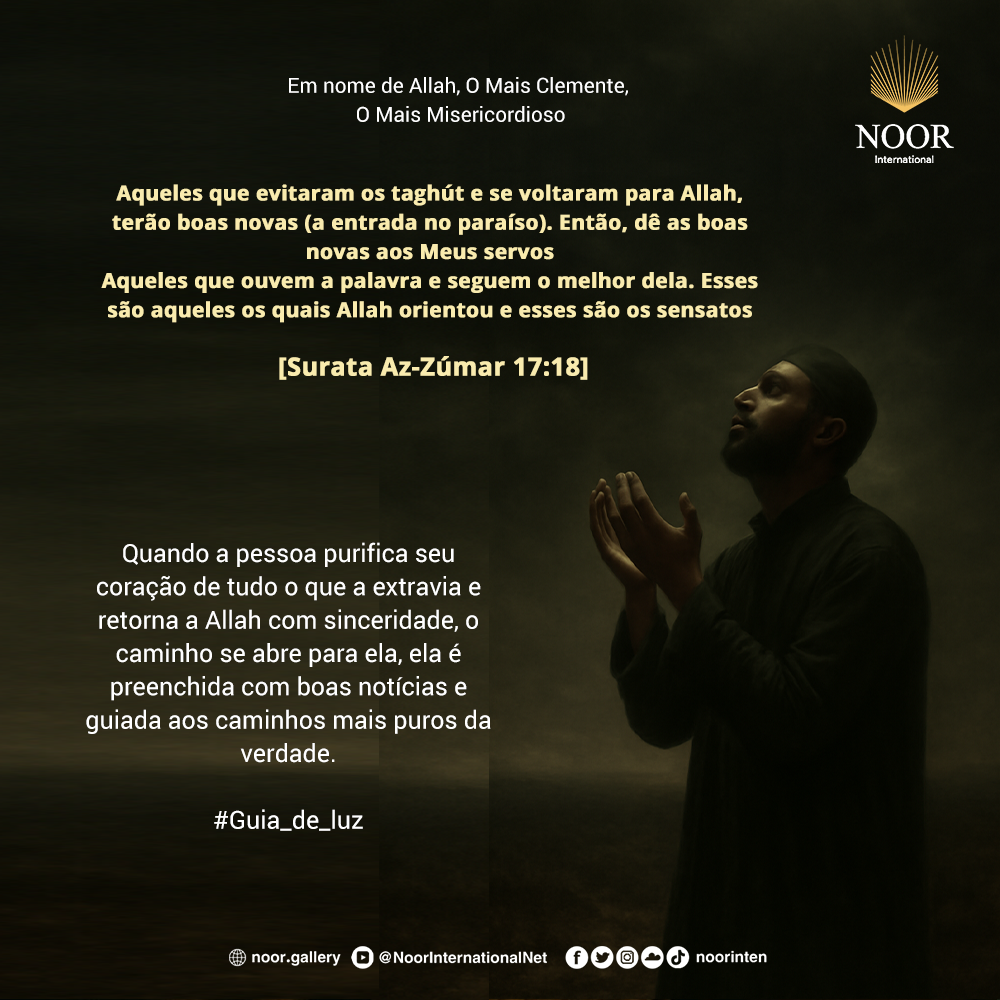 Quando a pessoa purifica seu coração de tudo o que a extravia."