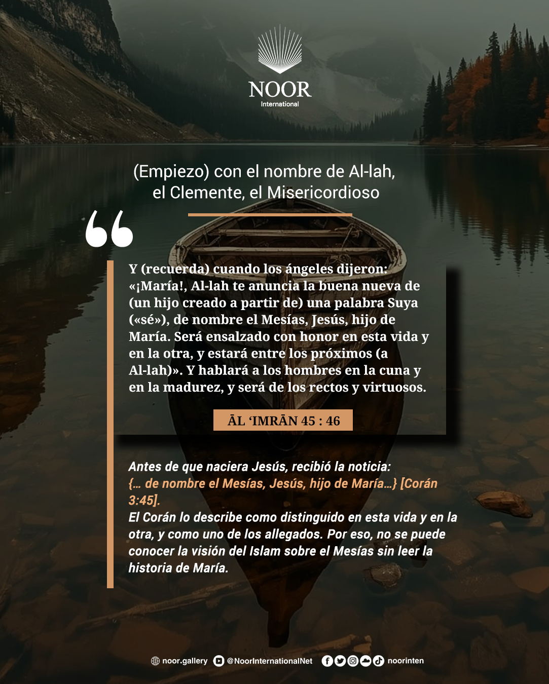 ​Antes de que naciera Jesús, recibió la noticia:"