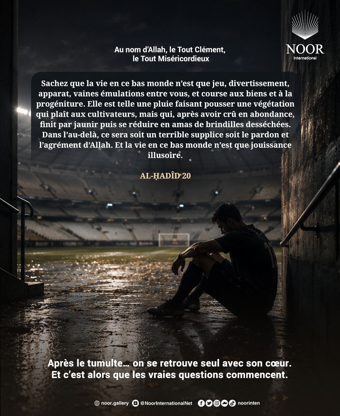Après le tumulte… on se retrouve seul avec son cœur.
