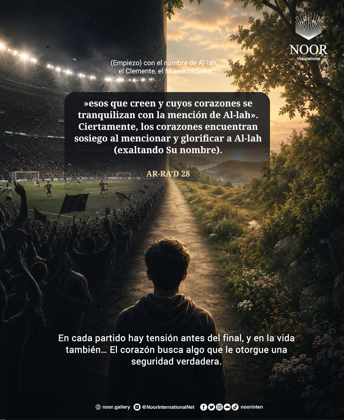 En cada partido hay tensión antes del final, y en la vida también…